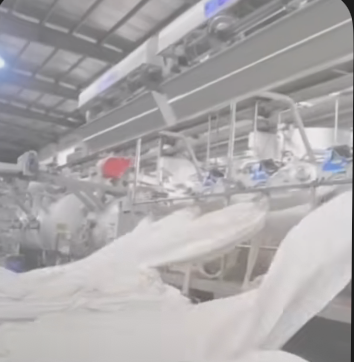 Row of soft-flow dyeing machines at the V.H Dyeing plant